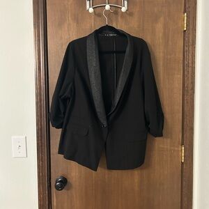 Maurices Black Blazer with Gray Lapel